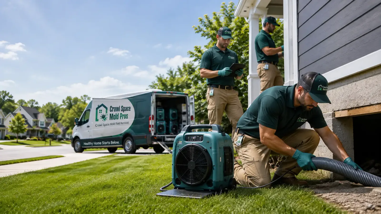 Crawl Space Mold Removal in Carbondale, KS